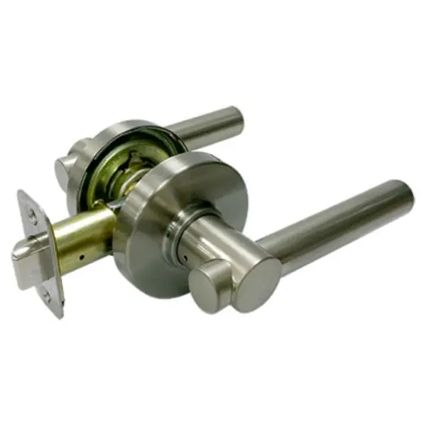Taiwan Fu Hsing LP2X203C Reversible Basel Contemporary Passage Lever Lockset Satin Nickel