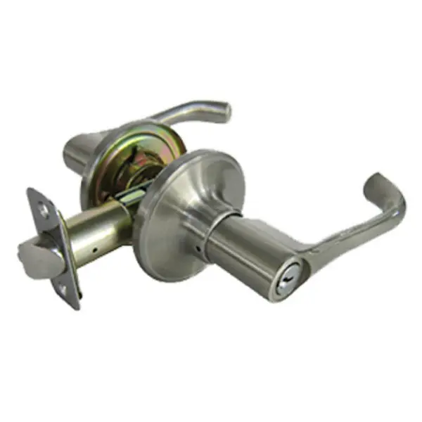 Taiwan Fu Hsing LYPX200B-KA2 Milano Entry Lever Lockset Satin Nickel