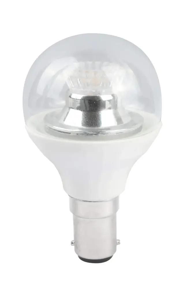 LED Miniglobe RND45 4W SBC Clear Chic White Bell