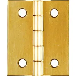 2-Pack 1.5-. Broad Light-Duty Brass Hinges Small Projects National Hardware