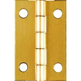 2-Pack 1.5 x 1-. Light-Duty Brass Hinges Small Projects National Hardware