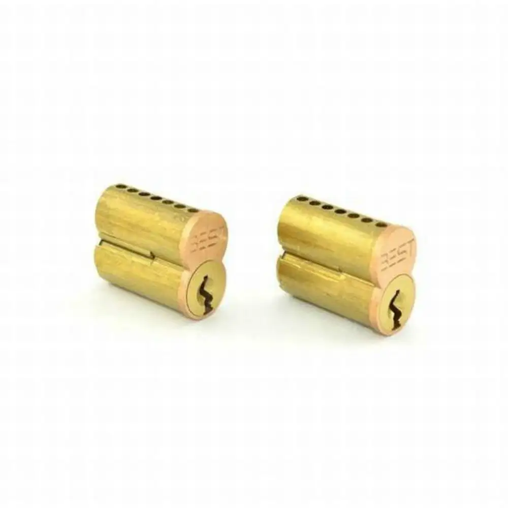 Stanley Best 1C7D1626 7 Pin D Keyway Uncombinated Core Satin Chrome Lock Cylinder