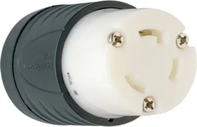 Pass & Seymour Locking Connector 30A 125V Black & White Pass u0026 Seymour