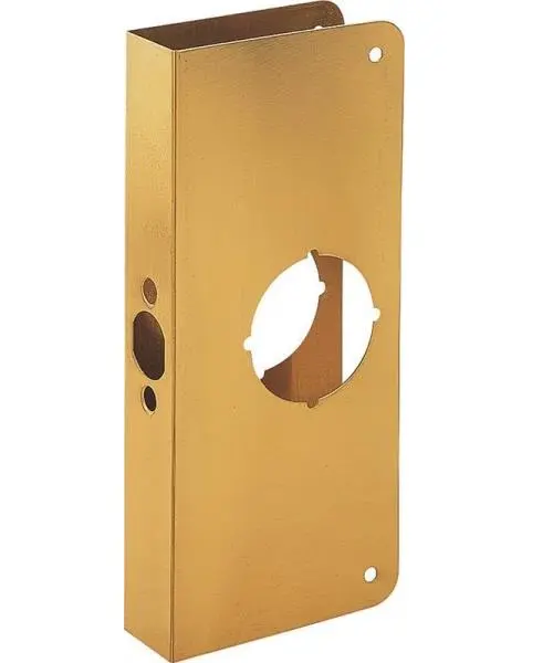 Prosource HSH-050SBP-PS Door Lockset Reinforcers 4 x 9 Inch Door Lock Reinforcement Plate