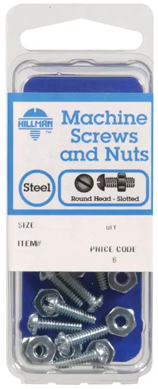 HILLMAN 1/4-20 x 3 Inch Phillips Flat Head Stainless Steel Machine Screws 50 Pack