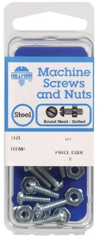 Hillman 1/4-20 x 1 Inch Phillips Oval Head Stainless Steel Machine Screws 100 Pack