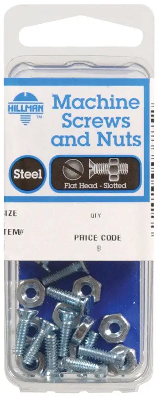 Hillman No. 8-32 X 2 Inch Phillips Flat Head Stainless Steel Machine Screws 100 Pack
