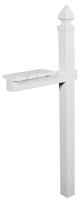 Gibraltar Mailboxes WP000W01 Mailbox Post, 22.7 L, 6 W, 57 H, PVC