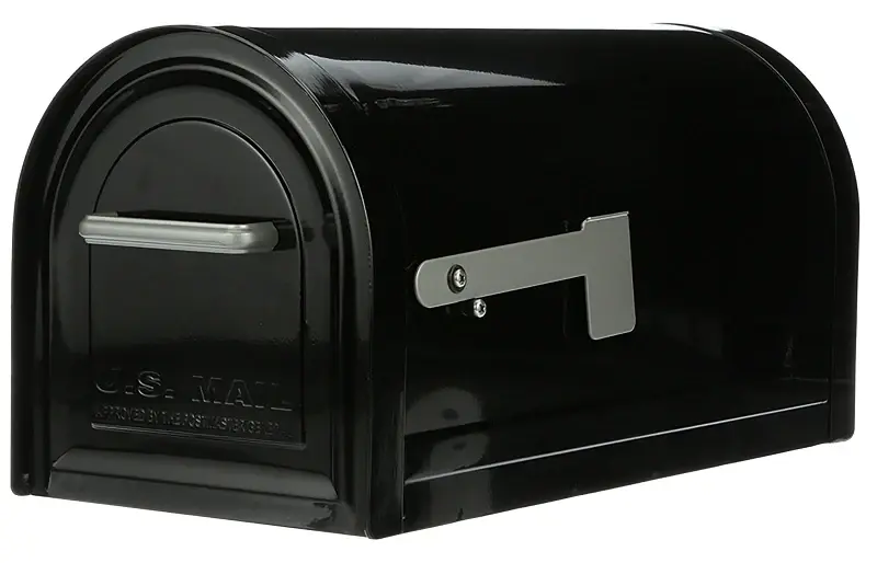 Gibraltar Mailboxes MB981B01 Mailbox, 1450 cu- Capacity, Hardened, Galvanized, 10.8 W, 22.3 D, 11 H, Black