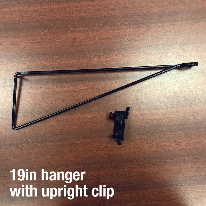 19 Inch Black Metal Bracket Arm 1 Pack Heavy Duty Mounting Bracket Retail First Inc