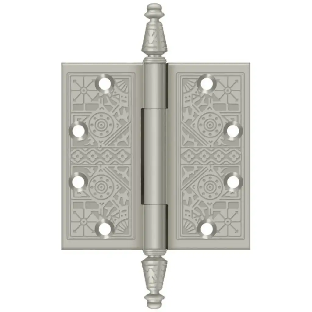 Deltana DSBP45U3-UNL Full Mortise Square Hinge Unlacquered Bright Brass