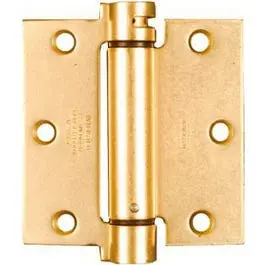 Mortise Spring Hinge Brass 3.5 x 3.5-Inch Door Hardware National Hardware