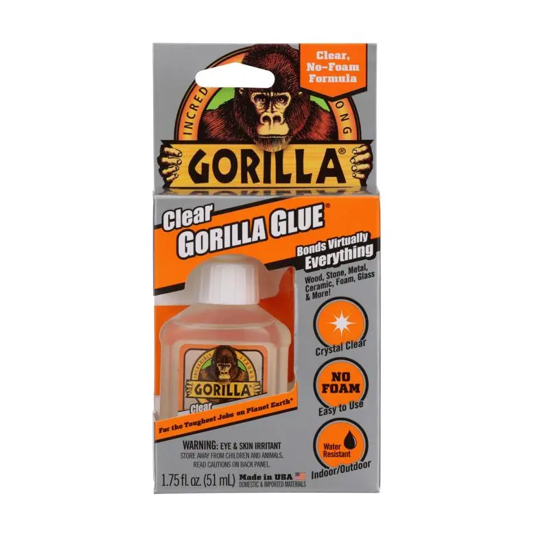 Gorilla High Strength Clear Glue 1.75 oz Pack 5 Multipurpose Adhesive