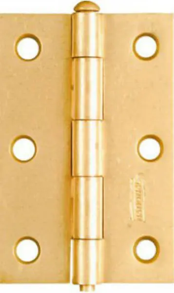 National Hardware 3x2 Inch Light Narrow Hinge Dull Brass 2-Pack N142-067