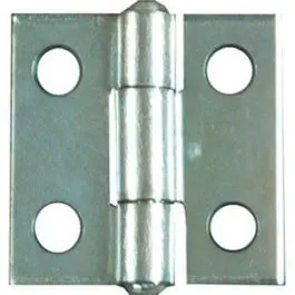 Zinc Narrow Hinge 1 x 1-Inch 2-Pack Doors and Cabinets National Hardware