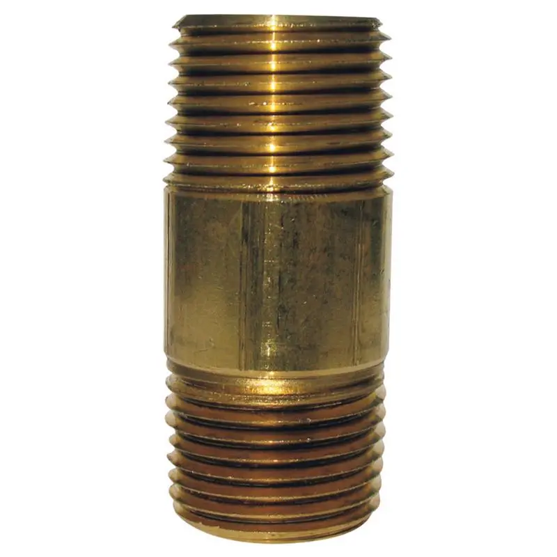 1/2 . MPT X 1/2 . D MPT Red Brass Nipple 4-1/2 . L Pack 5 ATC