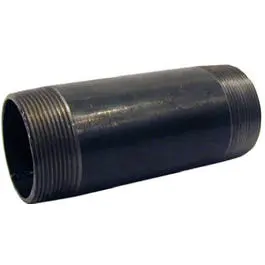 0.5 x 10-Inch Black Pipe Nipple Plumbing and Gas Applications Various