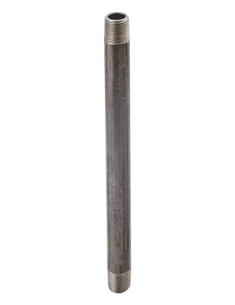 Worldwide Sourcing 1X12 Black Pipe Nipple 1 Inch X 12 Inch