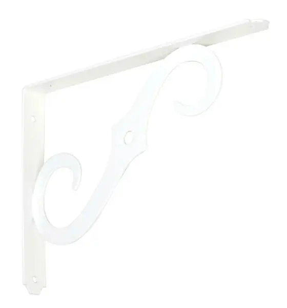 National Hardware N229-443 10x7 Inch Antique White Ornamental Bracket