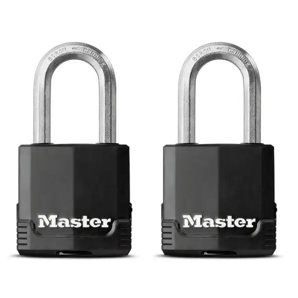 Master Lock M115XTLF Laminated Covered Padlock Long Shackle Outdoor Use