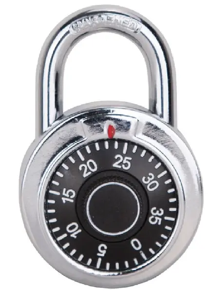 ProSource HD6147763-3L Combination Padlock Chrome Heavy Duty Security Lock