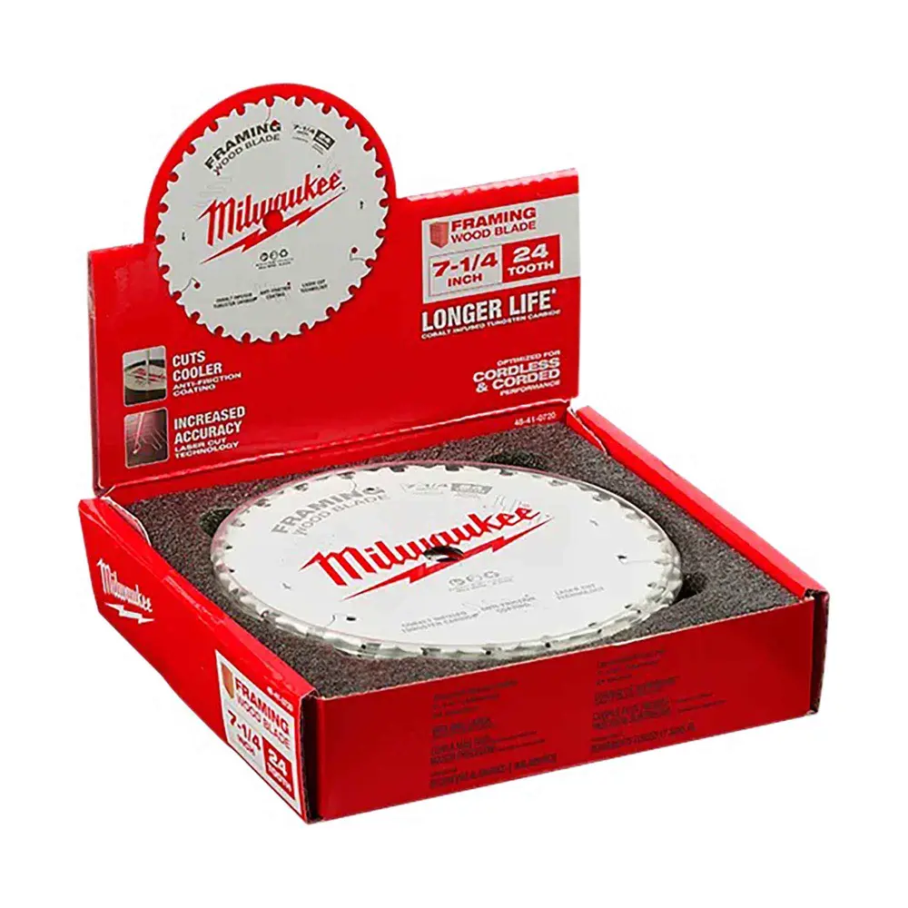 Framing Circular Saw Blade Carpentry 7-1/4", 24-Tooth