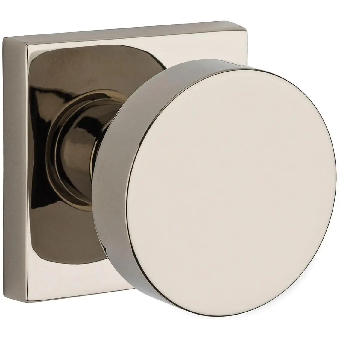 Contemporary Square Passage Door Latch Polished Nickel