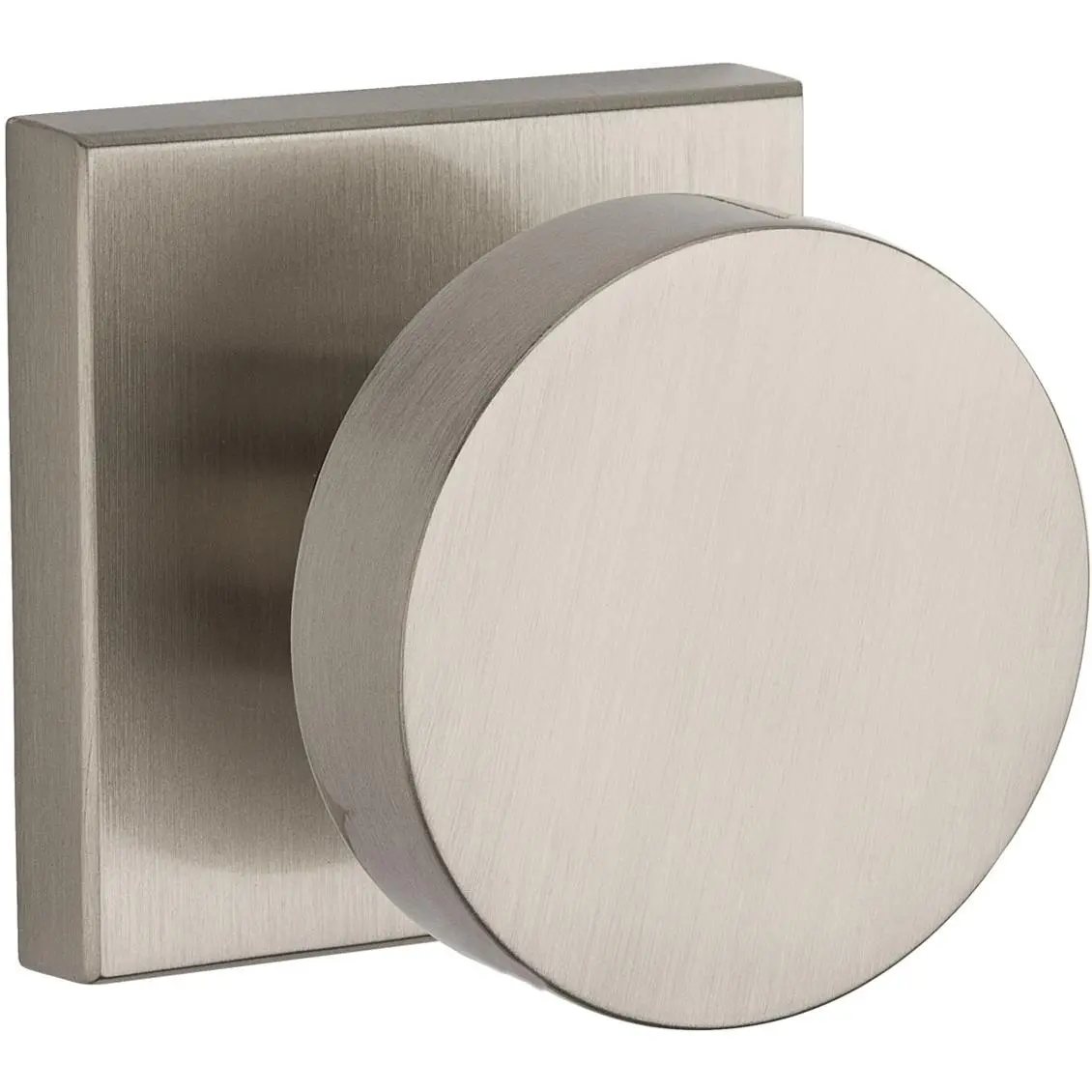 Contemporary Square Passage Door Latch Satin Nickel