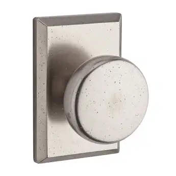 Rustic Square Passage Door Latch White Bronze