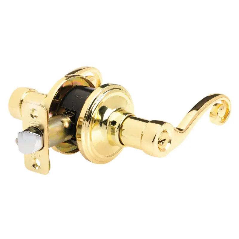Ace Scroll Antique Brass Passage Lockset 1-3/4 - Interior Door Handle