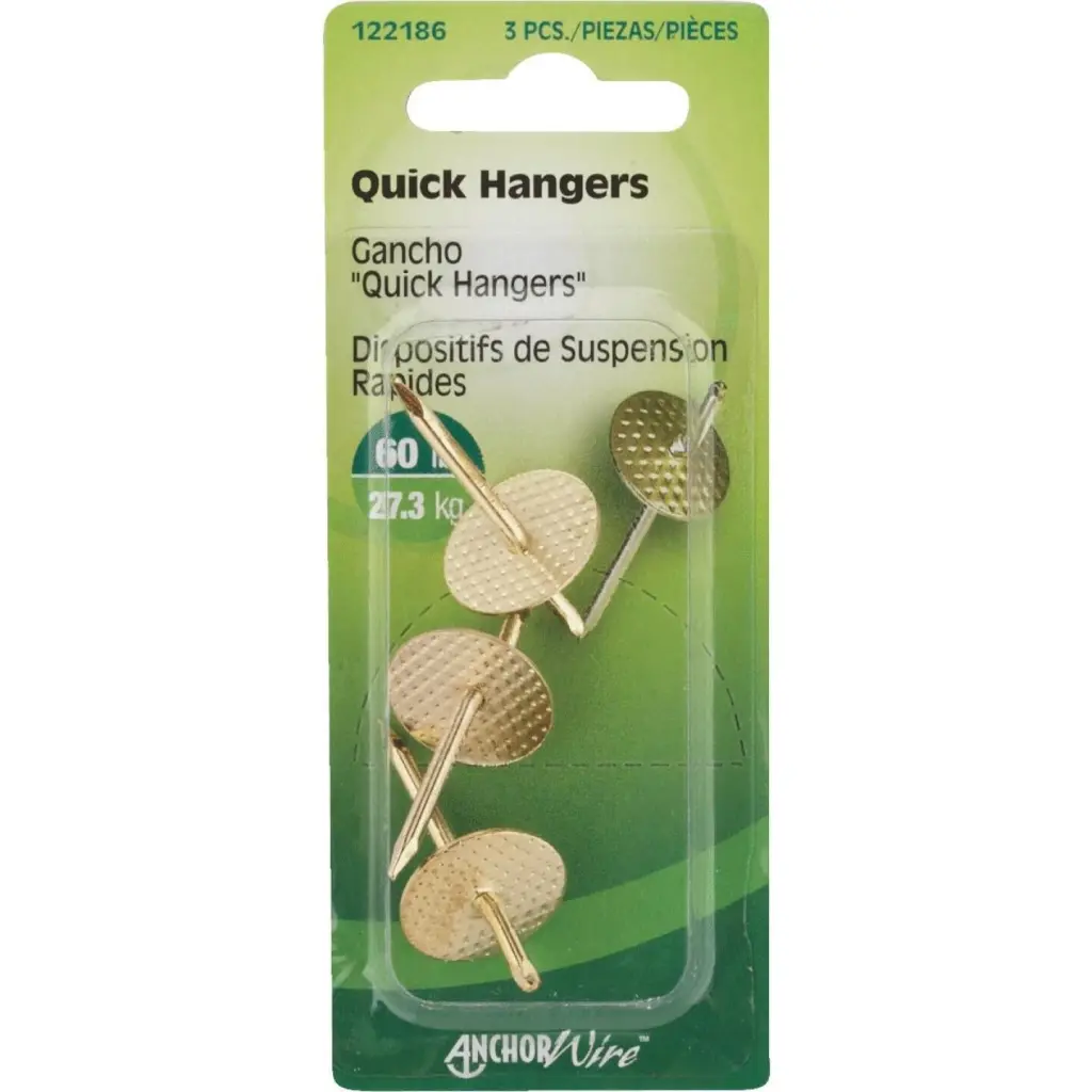Hillman 60 Lb. Capacity Anchor Wire E-Z Hanger 5 Count Extra Heavy Hanging