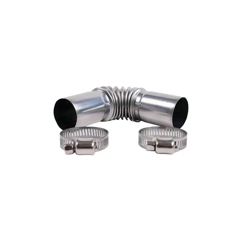 24mm Stainless Steel Exhaust Pipe Tube Duct Tube Elbow Connector Adjust Clamps Webasto Eberspacher Air Heater DIY Plumbing...