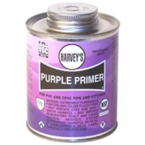 Harvey 019070-12 All-Purpose PVC CPVC Purple Primer 16 Oz