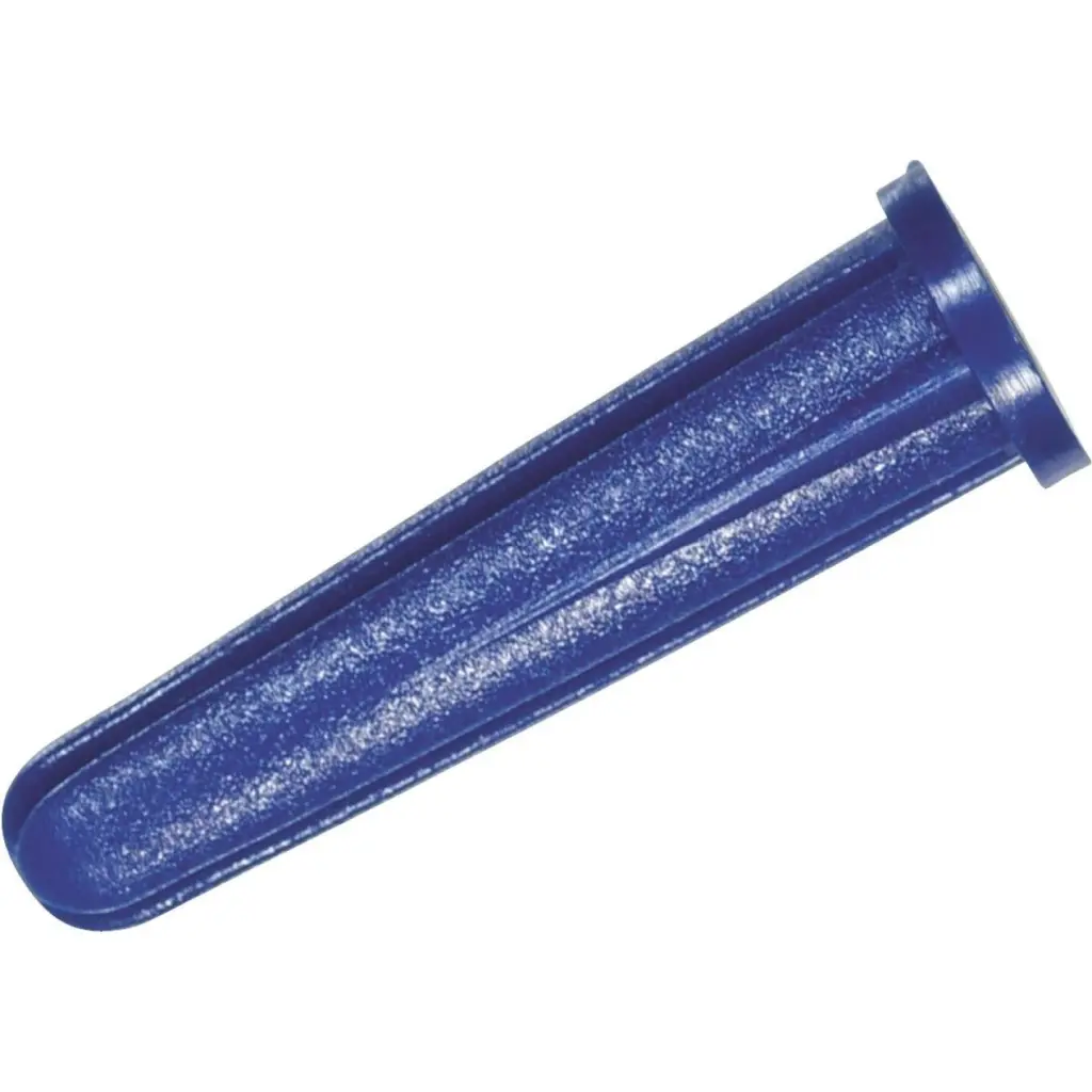 Hillman #6 - #8 Thread x 3/4 Inch Blue Conical Plastic Anchor 16-Count