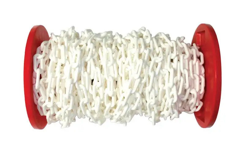 Baron 100ft Lock Link Plastic Chain 1.5in D Safety Barrier Construction
