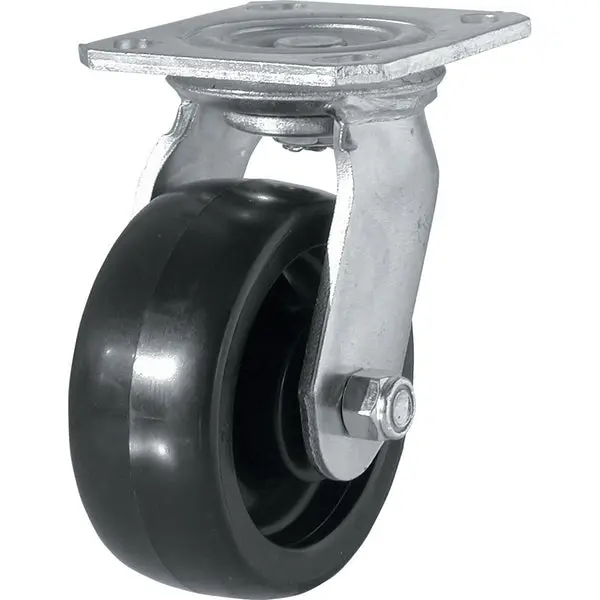 Shepherd Hardware 9388 Polyurethane Wheel Swivel Plate Caster 5 Inch 200 Lb
