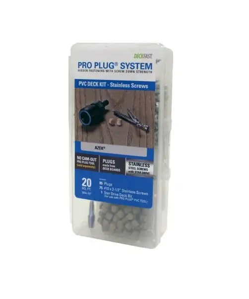 Pro Plug System PVC Deck Kit Low Price Best Building Hardware Tools Starborn