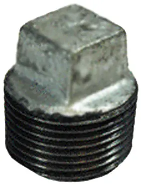 P-34 3/4 Inch Galvanized Pipe Plug Rust Protection Stz Industries
