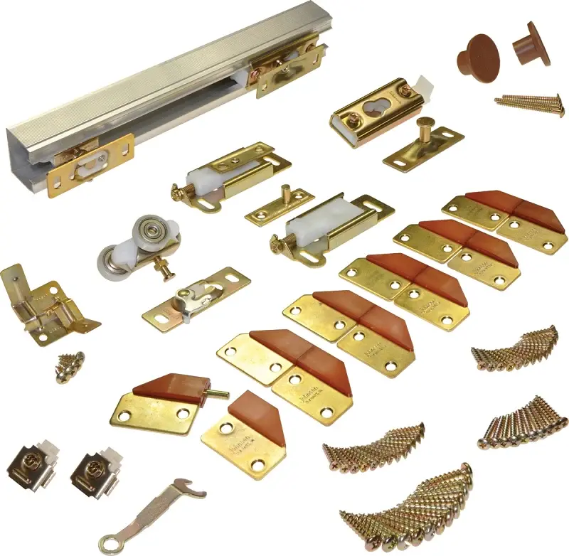 Johnson Hardware 100FD484 Panel Hardware Place, 48 L Track, Top Mounting, : 75 lb Bi-Fold Door