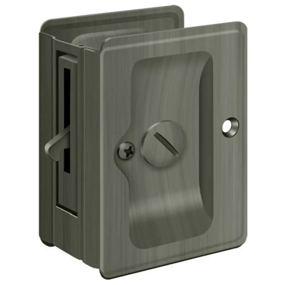 Adjustable Heavy Duty Privacy Pocket Lock Polished Chrome - Low Price Best Builders Hardware Equipment Store Deltana