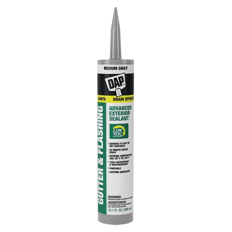 Dap Gray Polymer Sealant 10.1 oz Pack 12 Professional Construction Use