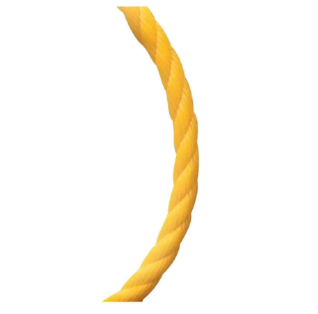 Baron 83610 Yellow Polypropylene Rope Durable Synthetic Rope Marine and Outdoor Use