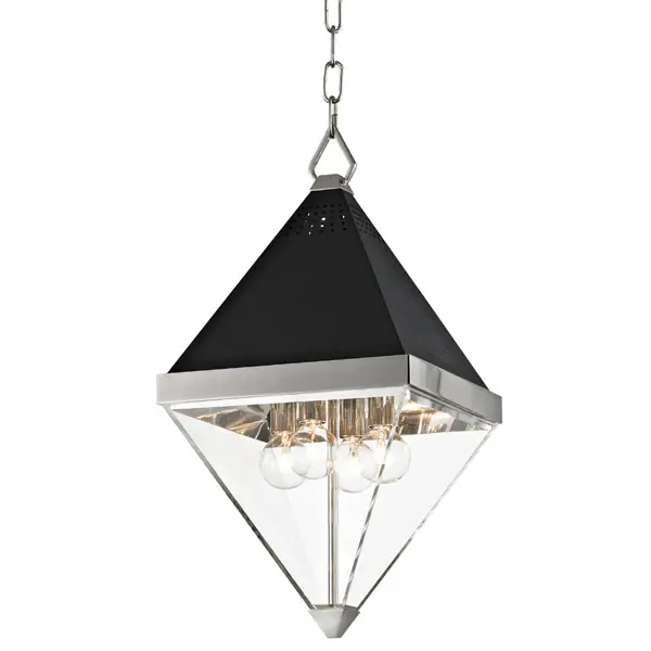 Coltrane 4 Light Pendant Buoyant - Polished Nickel