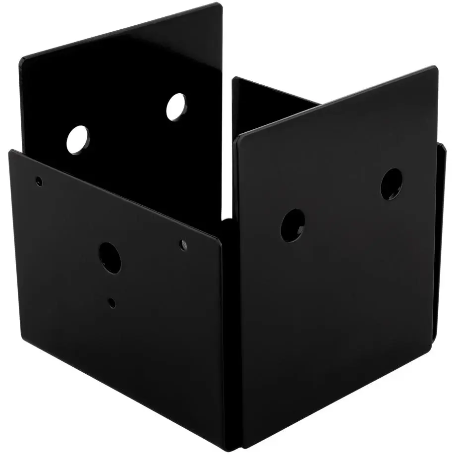 1220VP 5 x 5-1/2 x 5-5/8 Indio Post Base Black