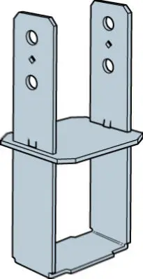Simpson Strong-Tie CB44 Column Base 4x4 Wood Posts Galvanized Steel