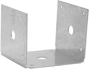 Post Base Triple Zinc - Heavy Duty Fence Post Anchor Usp Structural