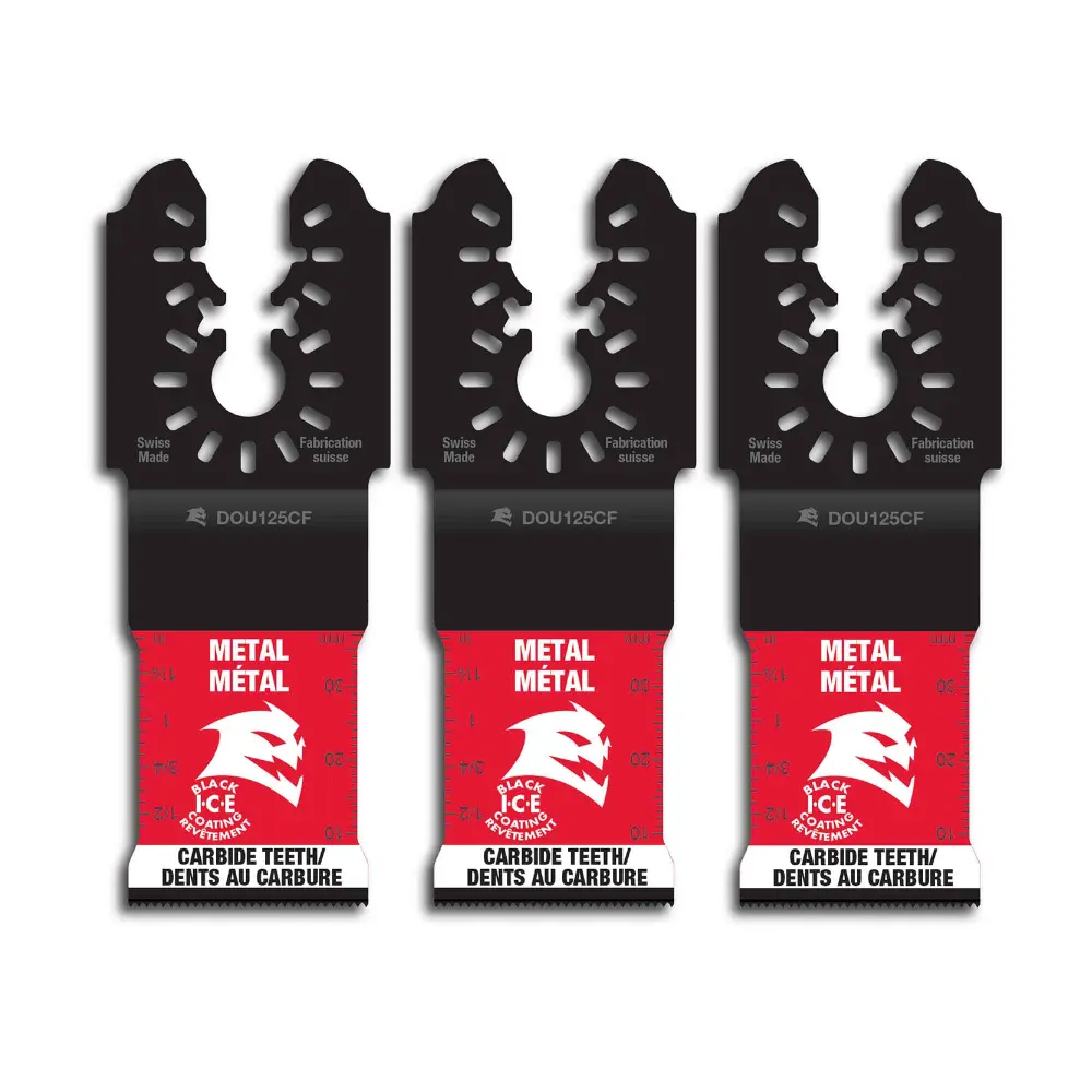 Universal Fit Oscillating Blade 1-1/4" Carbide Teeth Metallic, 3 Units