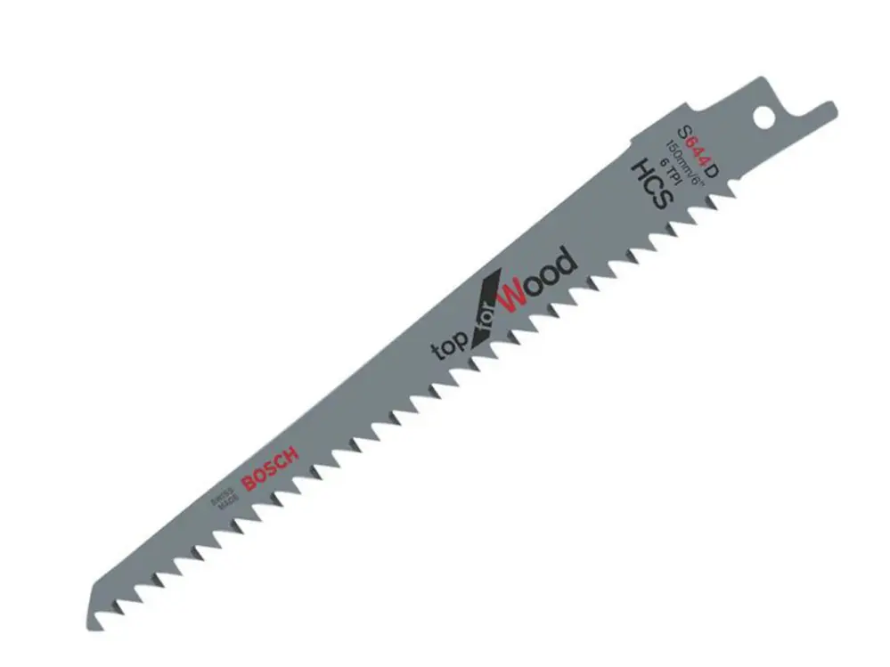 Bosch Powertool Accessories S 644 D Top Wood Reciprocating Saw Blade 150Mm 6 Tpi (Pack 100)