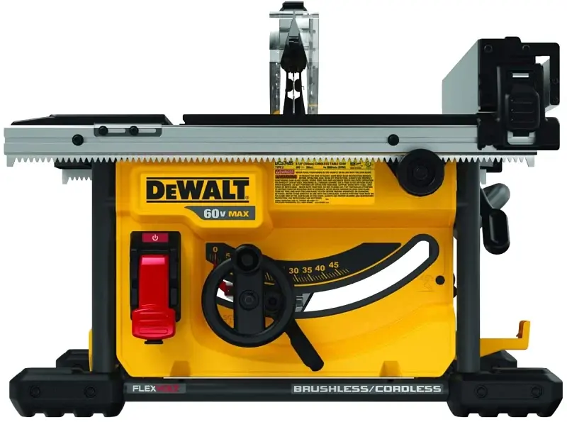 DEWALT FLEXVOLT Series DCS7485B Table Saw, 60 VDC, 8-1/4 Dia Blade