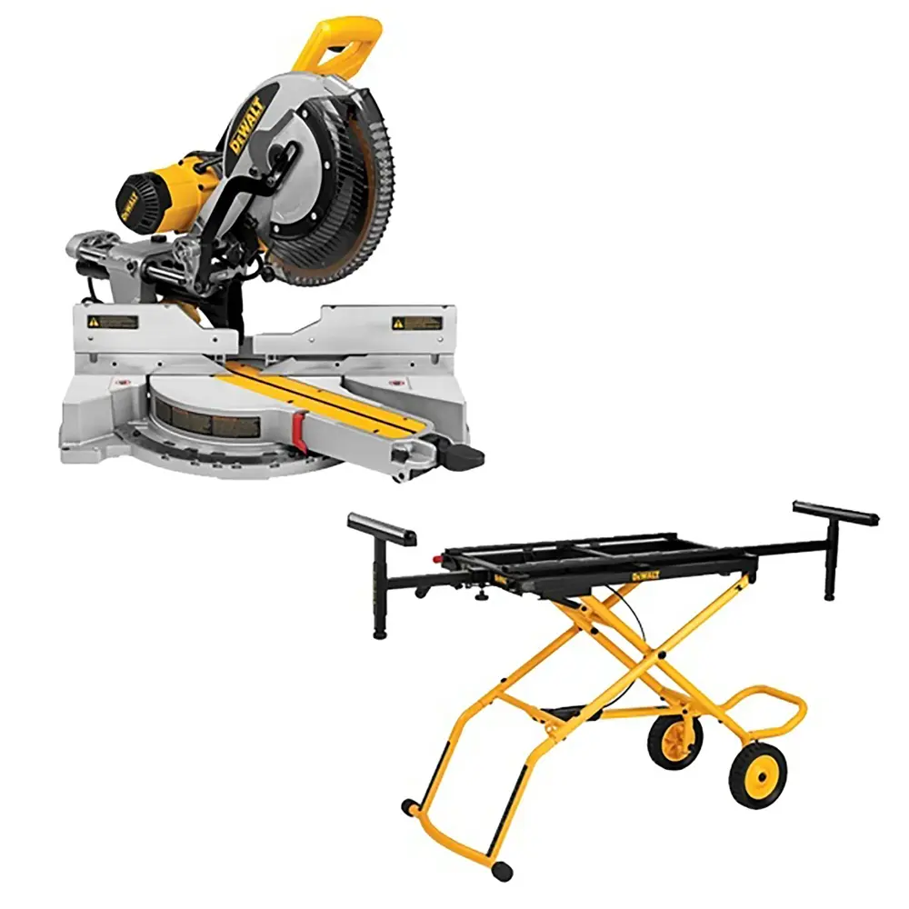 12" Double Bevel Sliding Miter Saw Dewalt Stand